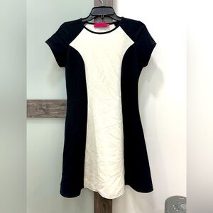 Black and white two tone summer dress